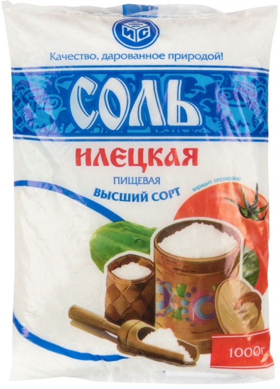

Соль поваренная каменная Илецкая №1 1 кг