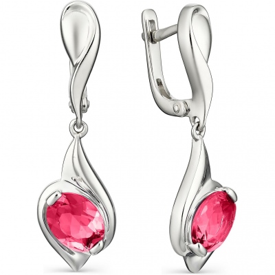 

Серьги с 2 рубинами из серебра Алкор серебро 02-1130_00ШР-00, 02-1130_00ШР-00