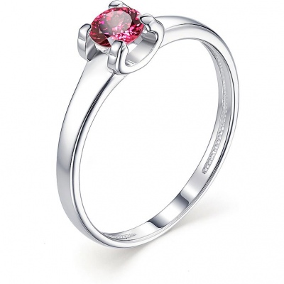 

Кольцо с 1 родолитом из серебра р. 18,5 Алкор серебро 01-1253_0РДК-00, 01-1253_0РДК-00