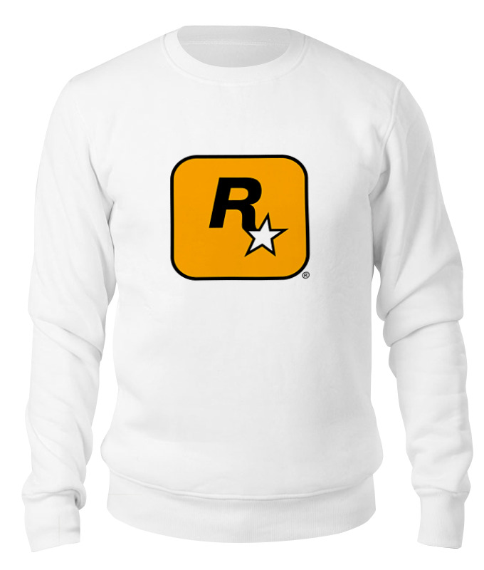 

Свитшот унисекс Printio Rockstar games белый S, Rockstar games