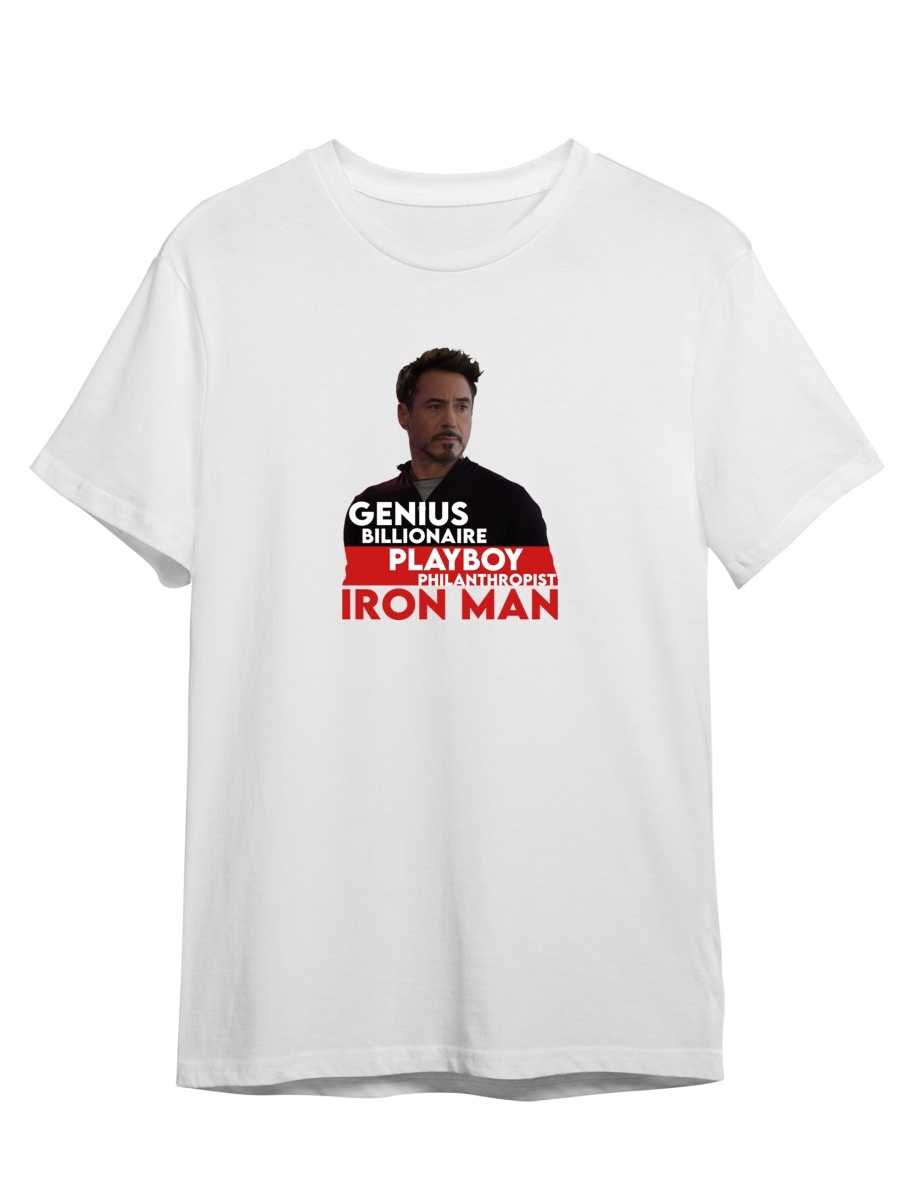 

Футболка унисекс СувенирShop Iron Man/Железный человек/Тони Старк 1 белая 3XL (56-58), "Iron Man/Железный человек/Тони Старк" 1