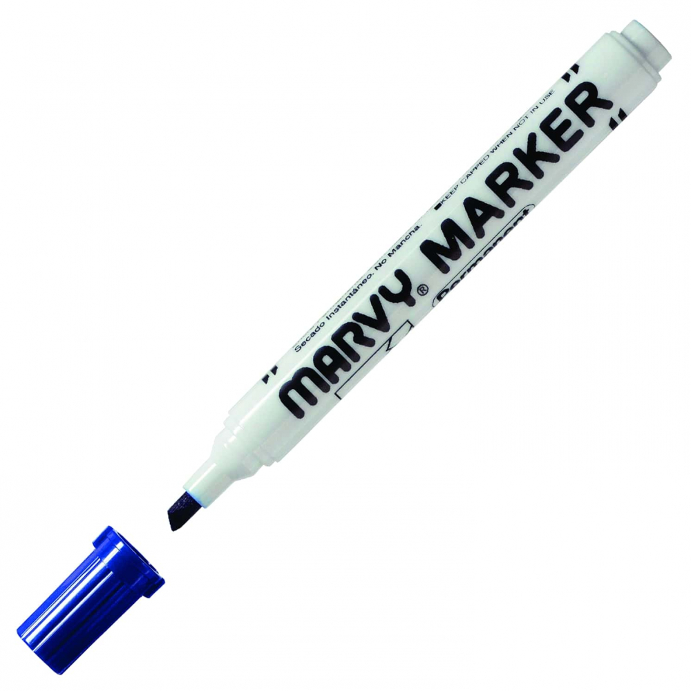 Меловой маркер для стекла MARVY UCHIDA 1 мм синий MAR482S/3