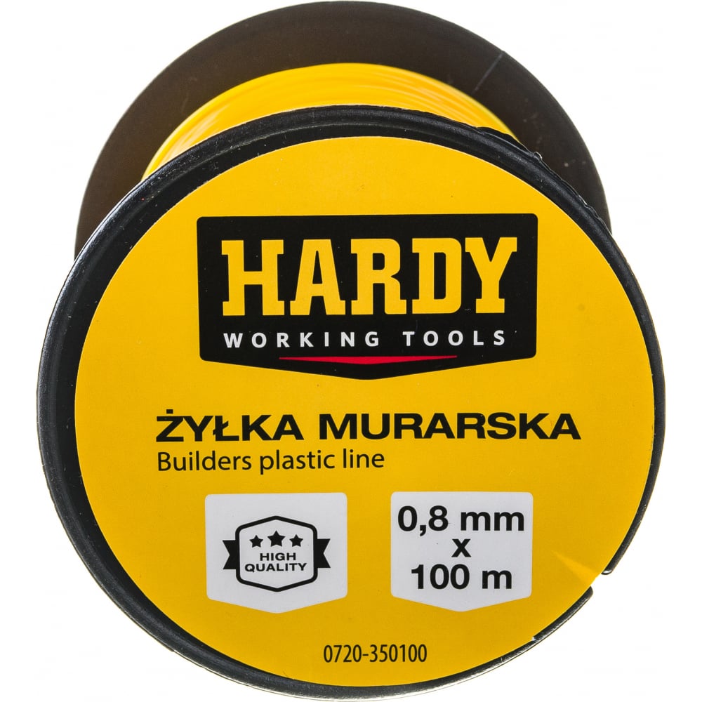 

Леска каменщика для разметки HARDY 100 м желтая 0720-350100