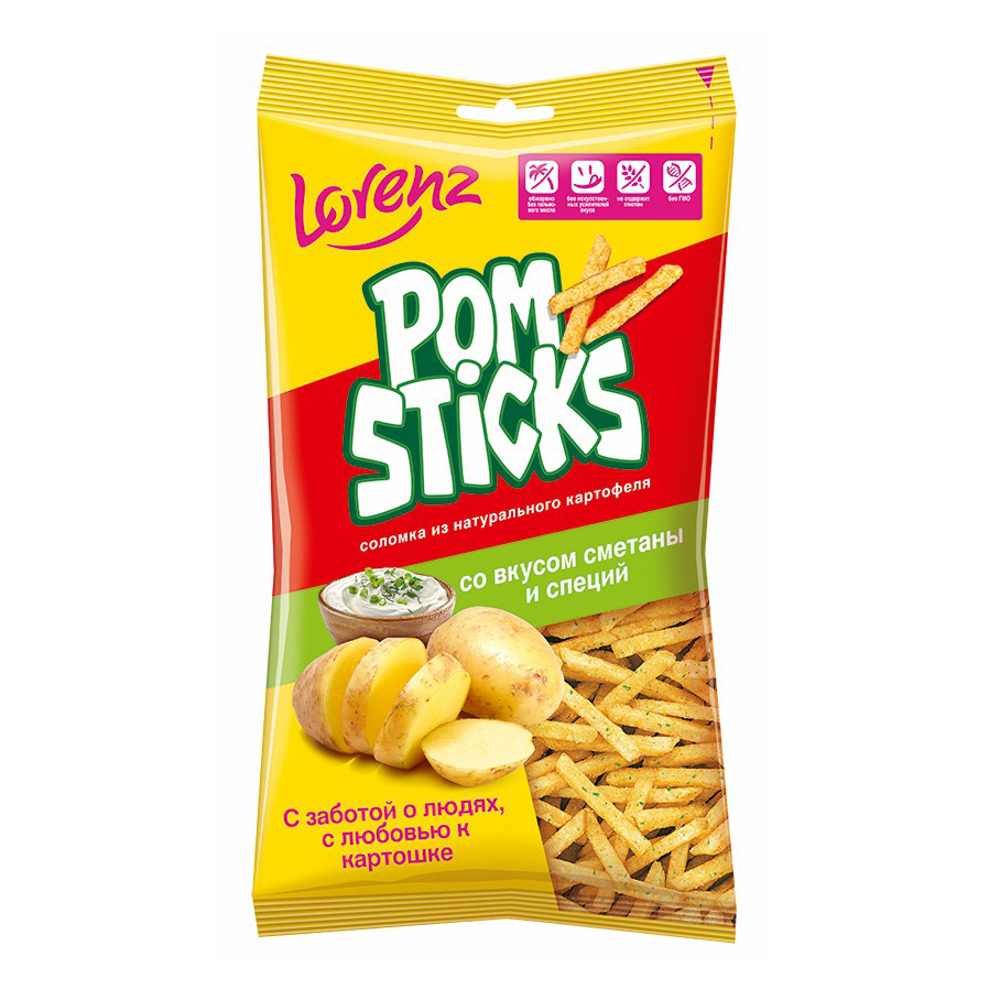 

Чипсы Lorenz Pomsticks соломка сметана-специи 100 г