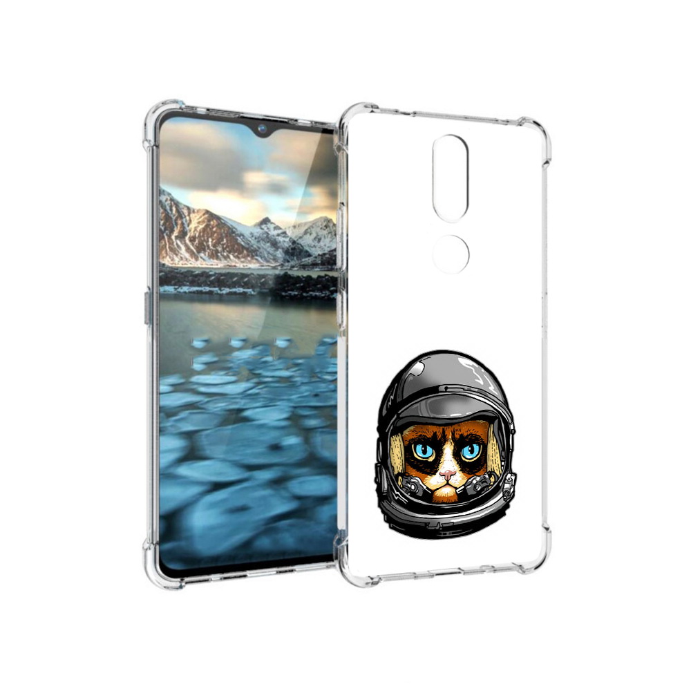 

Чехол MyPads Tocco для Nokia 2.4 кот космонавт (PT227049.107.400), Прозрачный, Tocco
