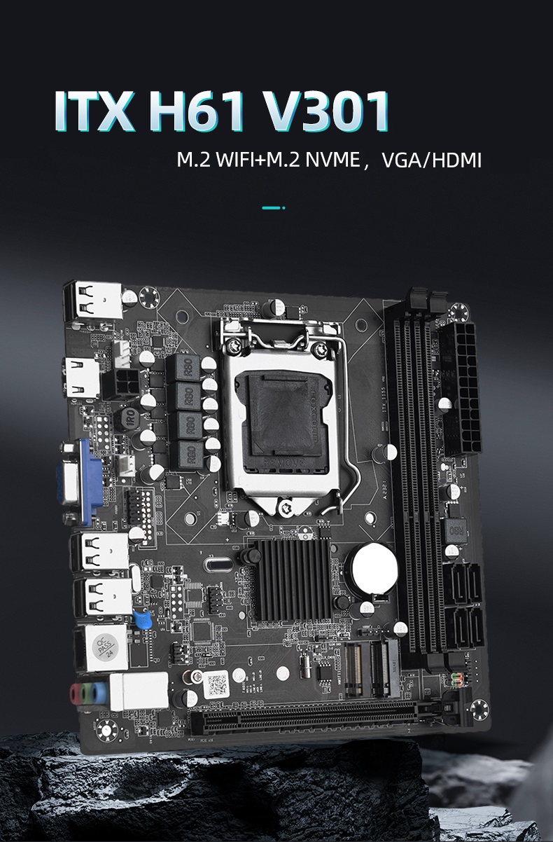 

Материнская плата JINGSHA Mini ITX H61 (00-90013426)