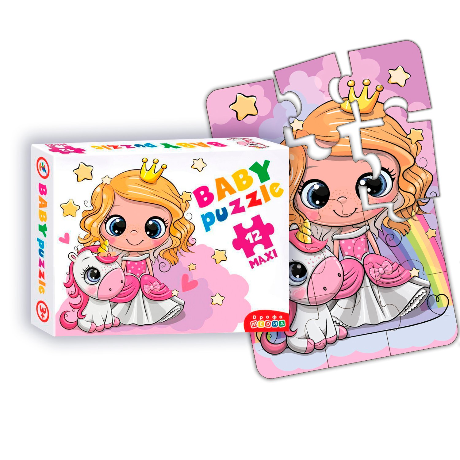 

Дрофа-медиа Baby Puzzle. Принцесса и единорог, 4035, Baby Puzzle. Принцесса и единорог, арт. 4035