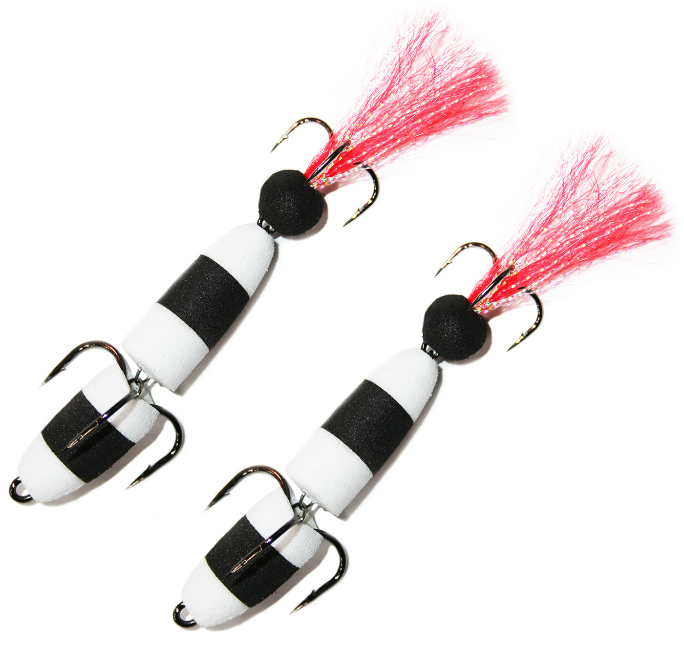 

Мандула (2 шт) классическая размер L-105 мм, #011 бело-черный-красный, 4.8 гр, Белый;черный