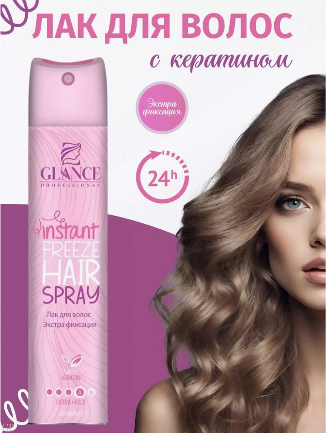 Лак для волос Glance Professional Keratin Экстра фиксация 250мл турция маршруты для путешествий