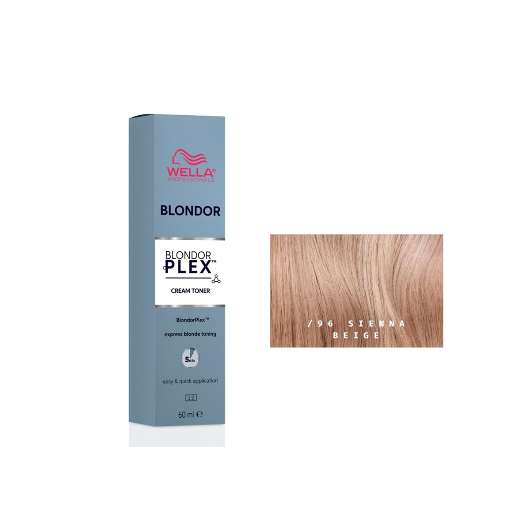 Краска для волос Wella BlondorPlex Cream Toner №96 бежевая сиена 60мл