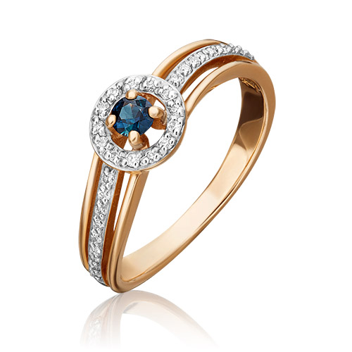 

Кольцо из золота р.  PLATINA jewelry 01-1518-00-105-1110-30, сапфир\бриллиант, 01-1518-00-105-1110-30