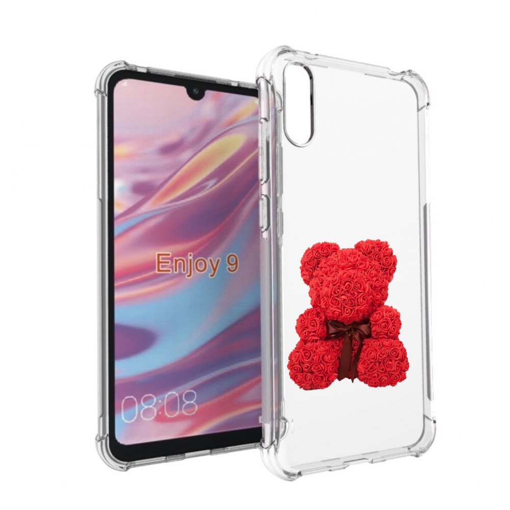 

Чехол бампер MyPads мишка-из-розочек для Huawei Enjoy 9, Прозрачный, Tocco