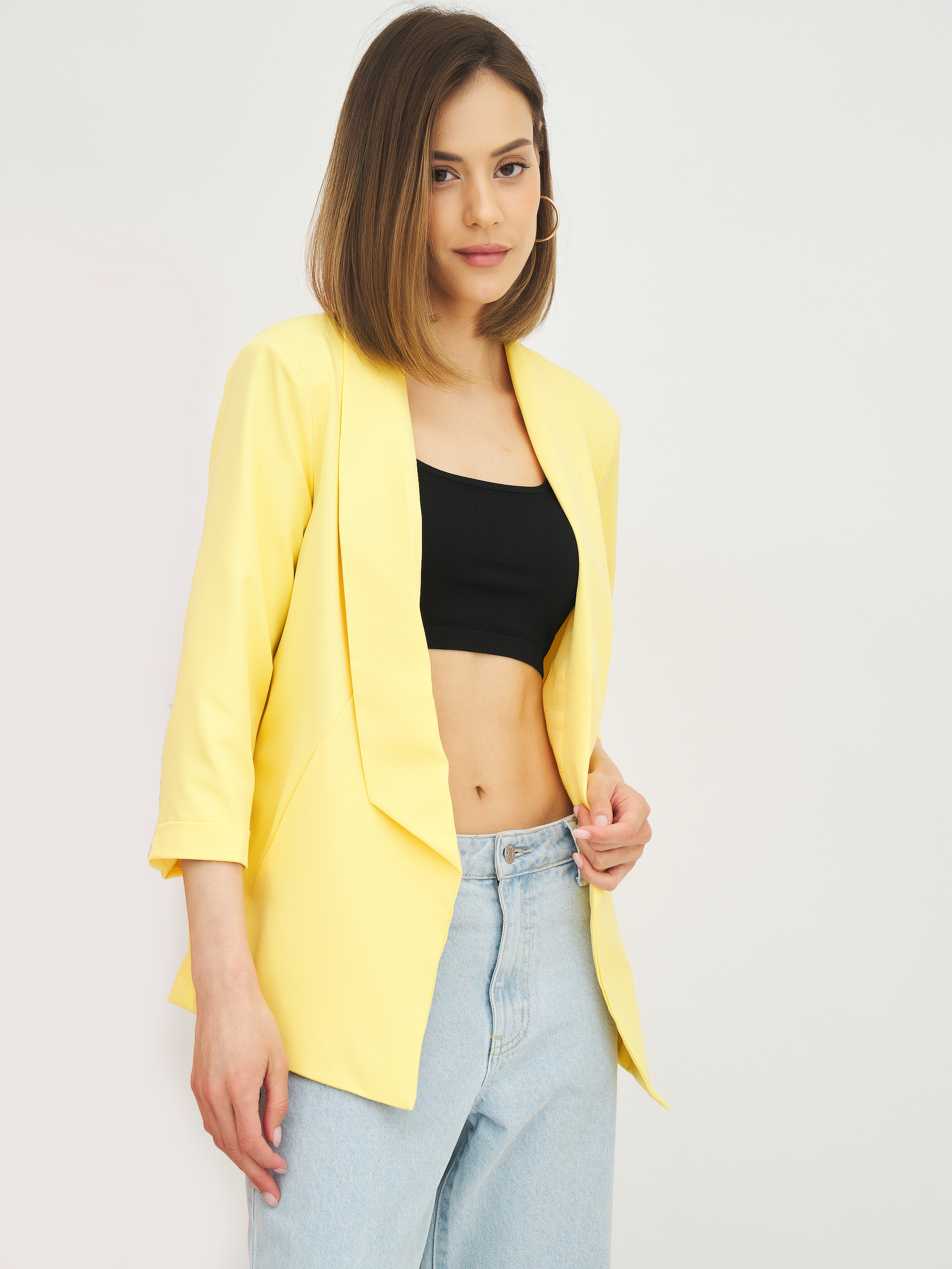 

Пиджак женский Olya Stoff OS16000 желтый 44 RU, OS16000