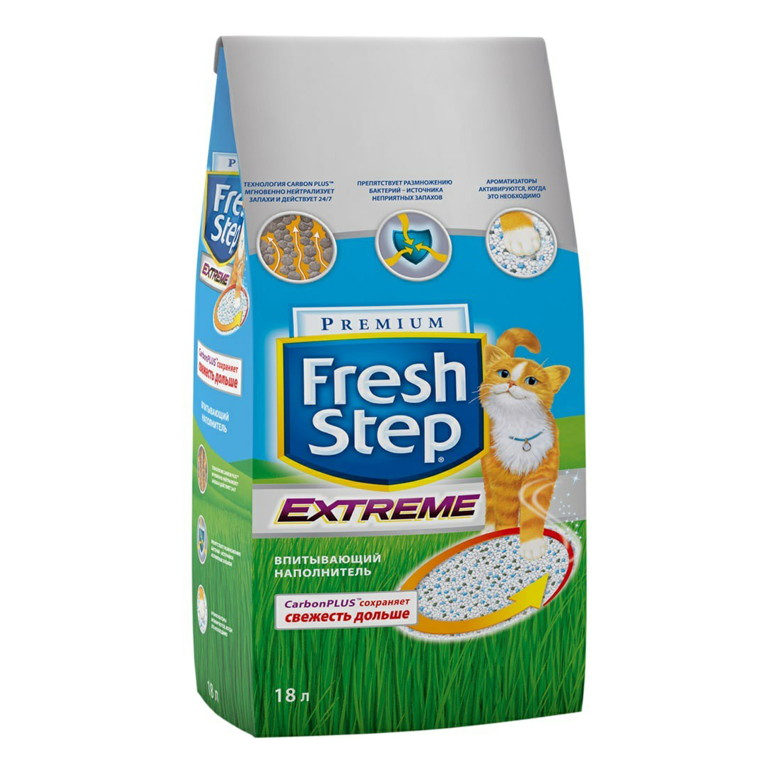 

Наполнитель Fresh Step впитывающий глиняный 18 л