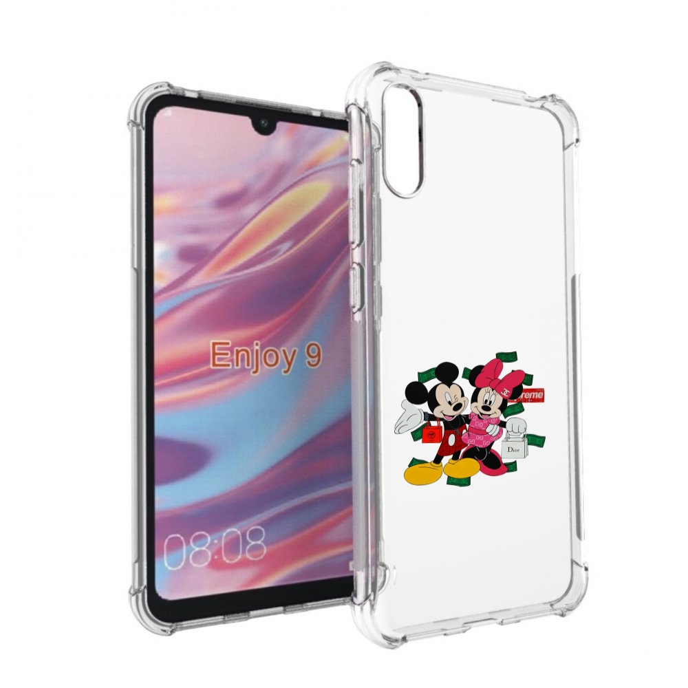 Чехол бампер MyPads модные-микки-маус детский для Huawei Enjoy 9