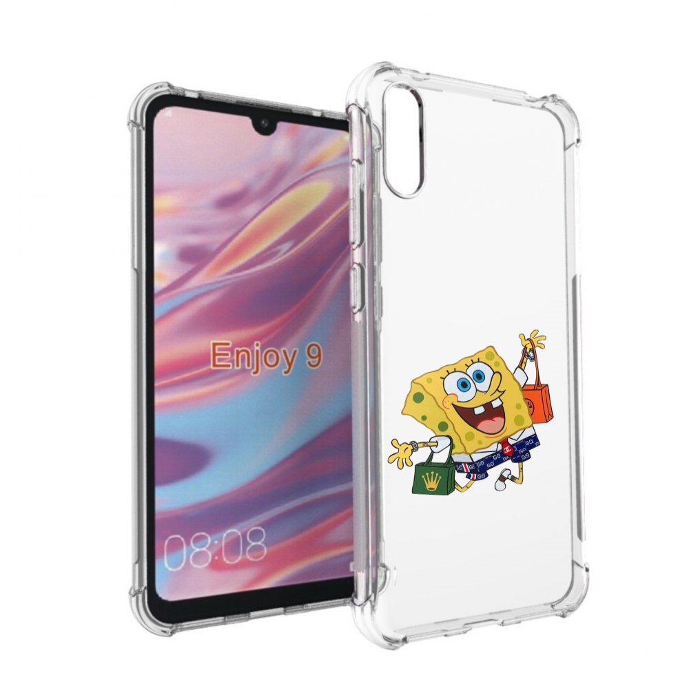 

Чехол бампер MyPads модный-спанч-боб для Huawei Enjoy 9, Прозрачный, Tocco