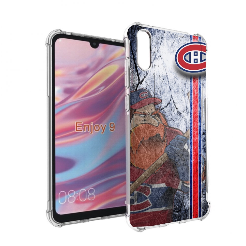 

Чехол бампер MyPads монреаль канадиенс для Huawei Enjoy 9, Прозрачный, Tocco