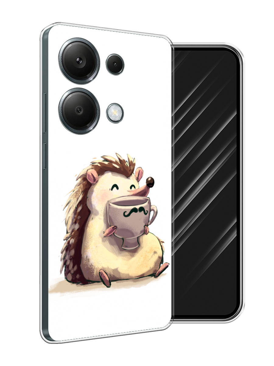 

Чехол Awog на Xiaomi Redmi Note 13 Pro 4G "Еж кофеман", Белый;коричневый;бежевый, 321650-1