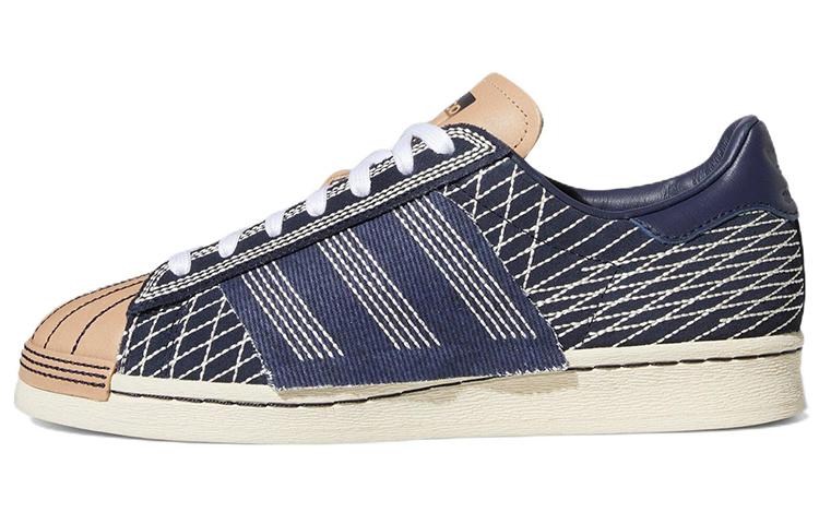 

Кеды унисекс Adidas Superstar 82 Sashiko синие 42 EU, Синий, Superstar 82 Sashiko