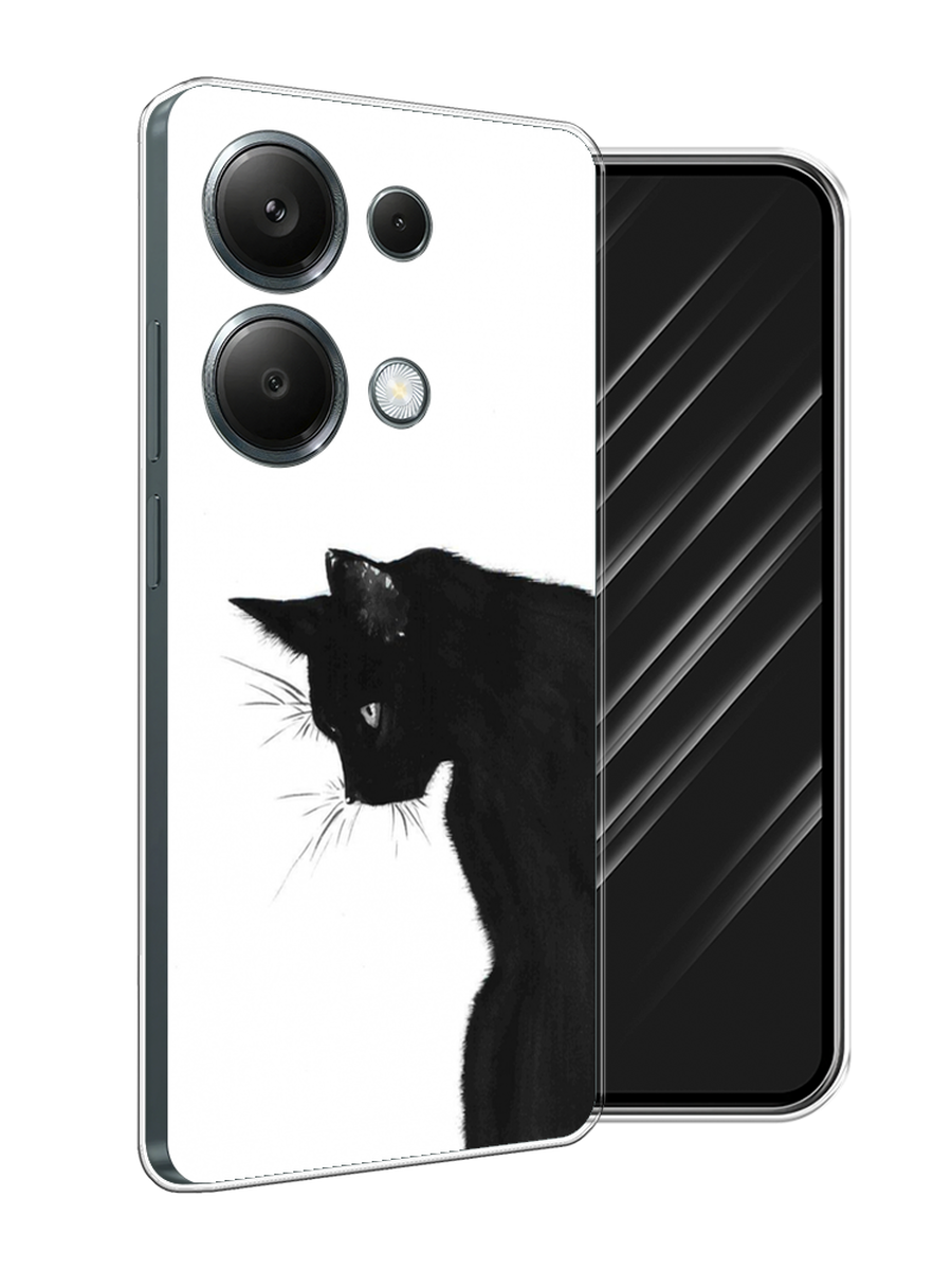 

Чехол Awog на Xiaomi Redmi Note 13 Pro 4G "Black cat", Черный;белый, 321650-1