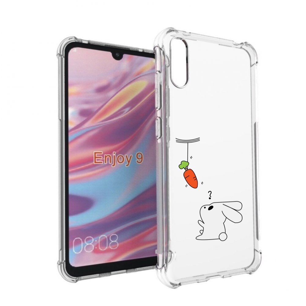 

Чехол бампер MyPads морковка детский для Huawei Enjoy 9, Прозрачный, Tocco