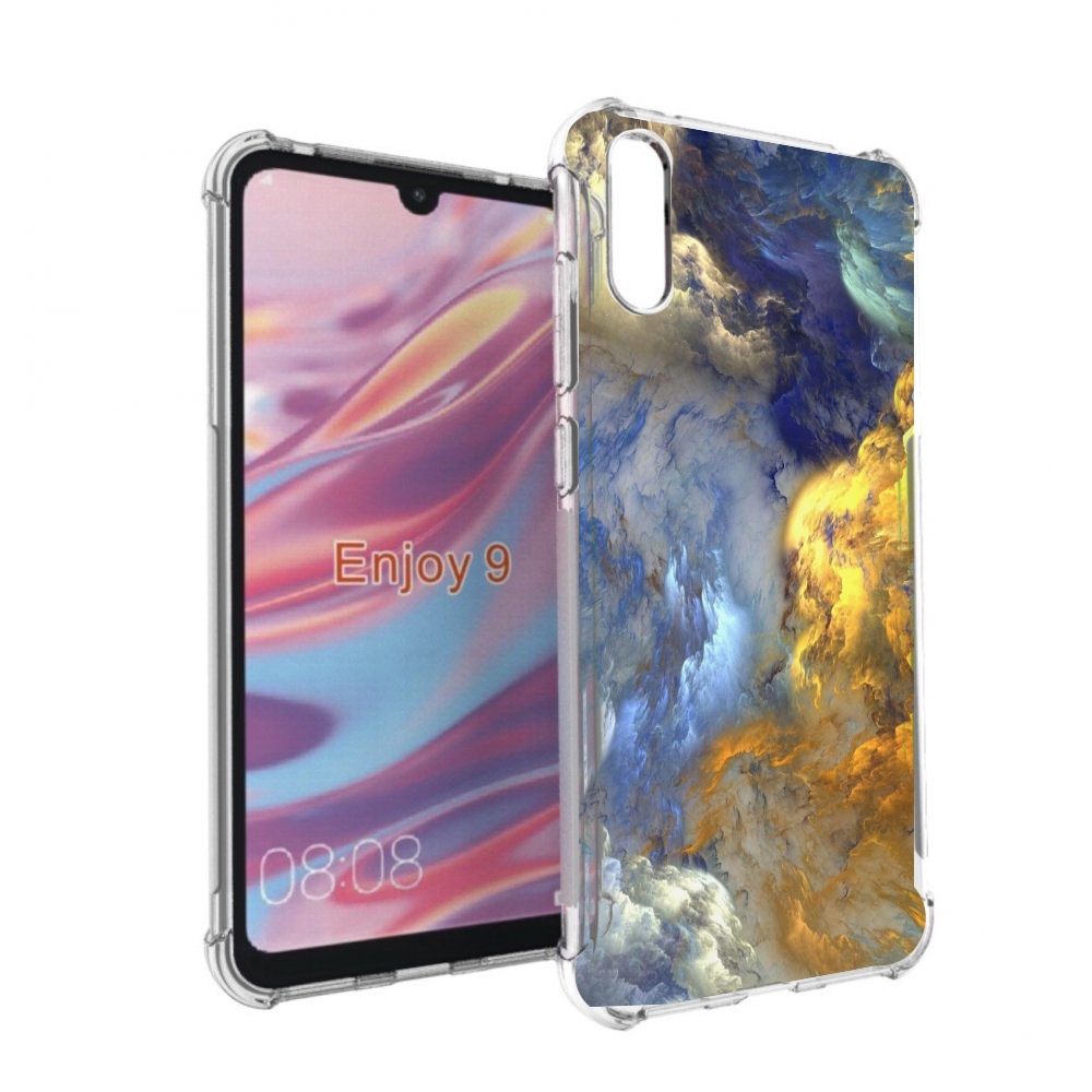 

Чехол бампер MyPads мраморное небо для Huawei Enjoy 9, Прозрачный, Tocco