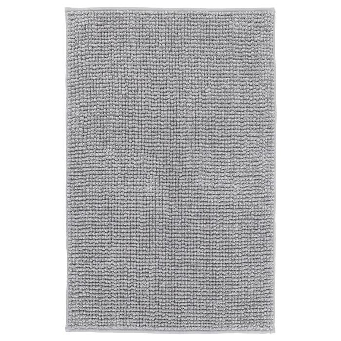 

Коврик для ванной ТОФТБУ, 50x80 см, цвет серо-белый меланж