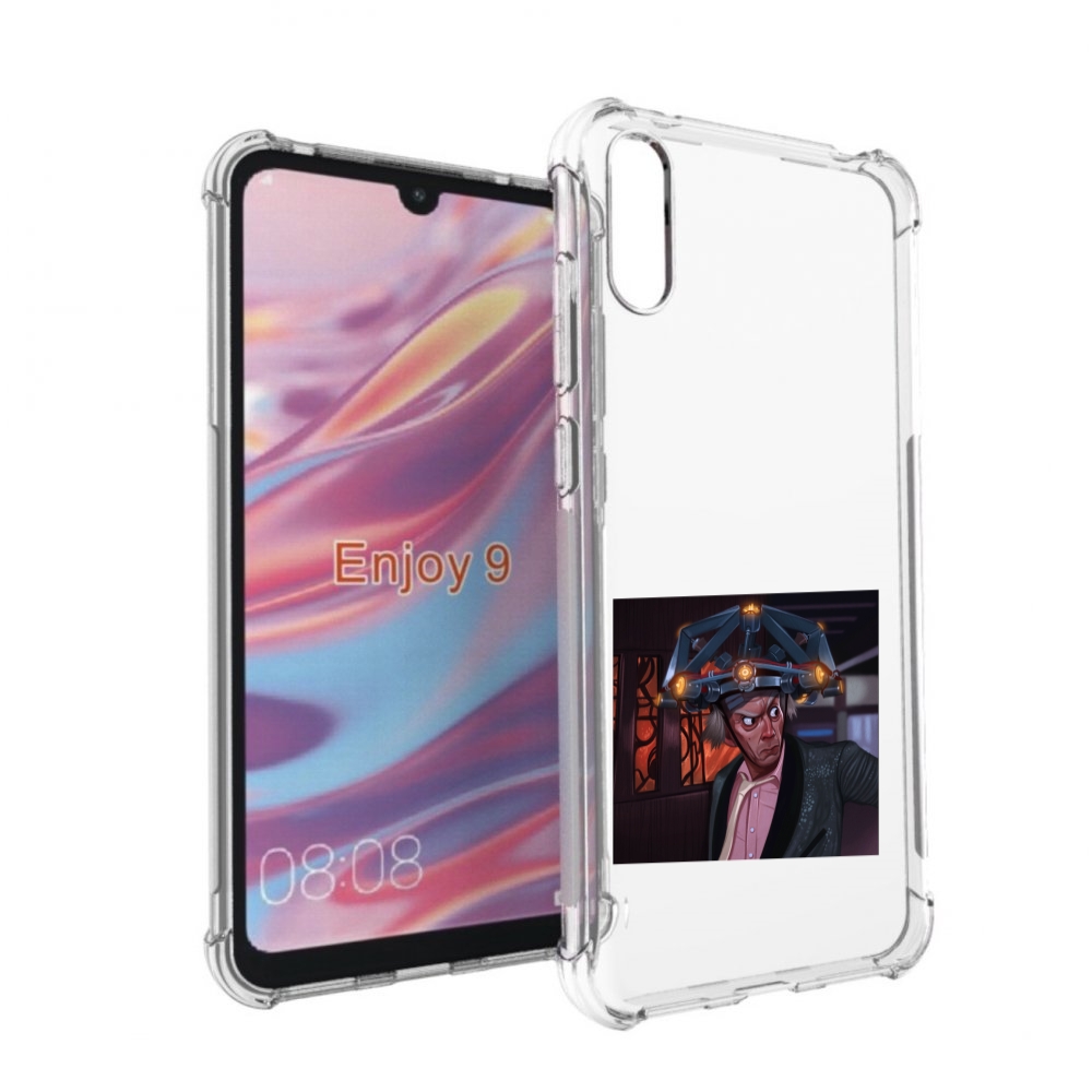 Чехол бампер MyPads назад-в-будущее для Huawei Enjoy 9