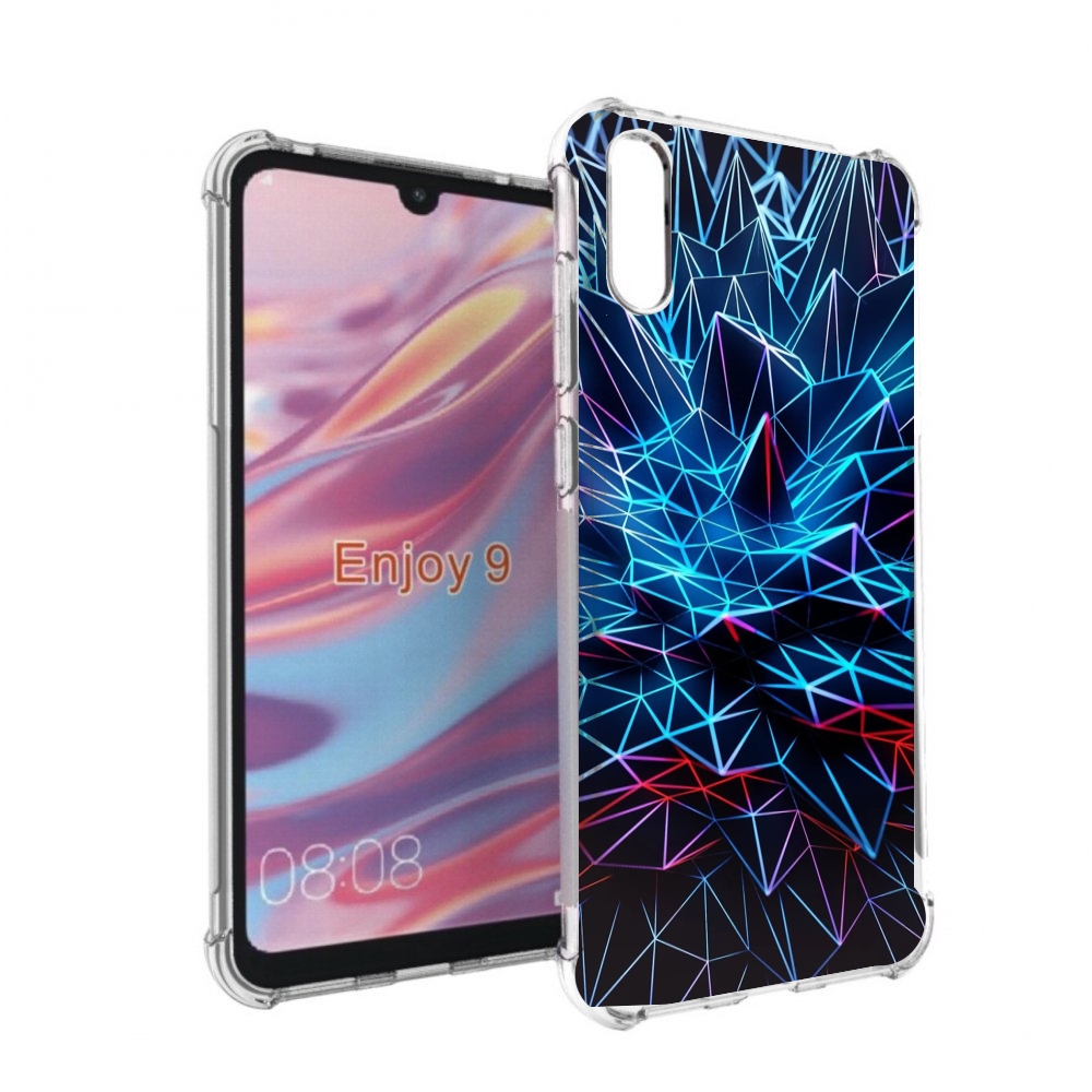 

Чехол бампер MyPads неоновая-абстракция для Huawei Enjoy 9, Прозрачный, Tocco