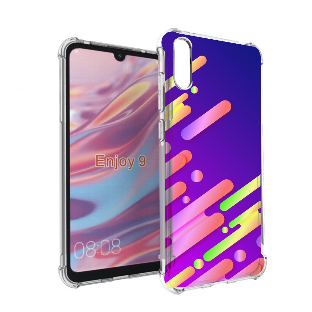 

Чехол бампер MyPads неоновый-фон для Huawei Enjoy 9, Прозрачный, Tocco