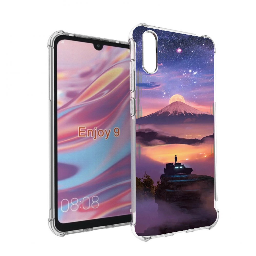 

Чехол бампер MyPads ночь-в-горах для Huawei Enjoy 9, Прозрачный, Tocco