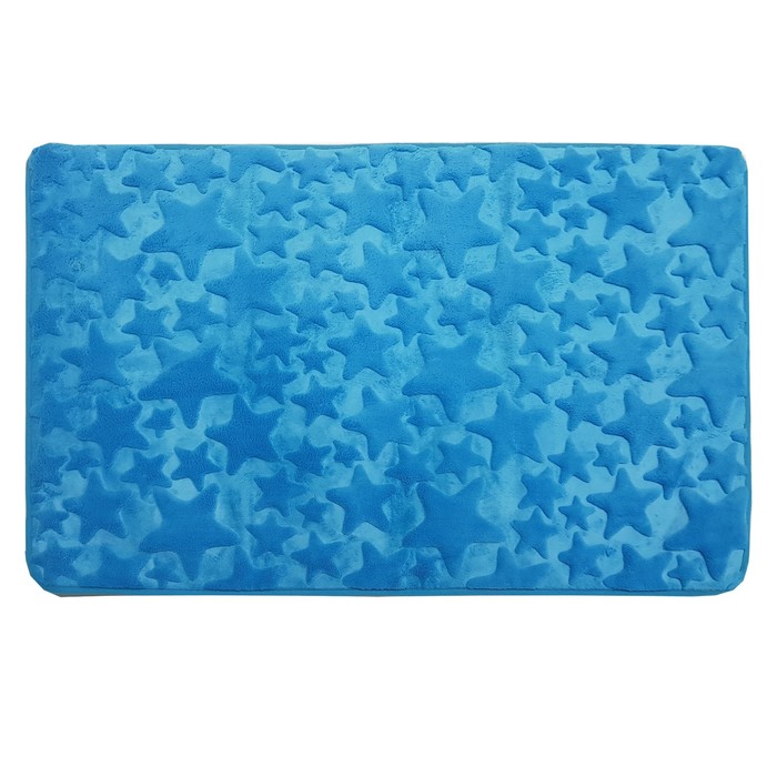 Коврик в ванную комнату Dasch Fresh «Звёзды», 50 х 80 см, цвет голубой