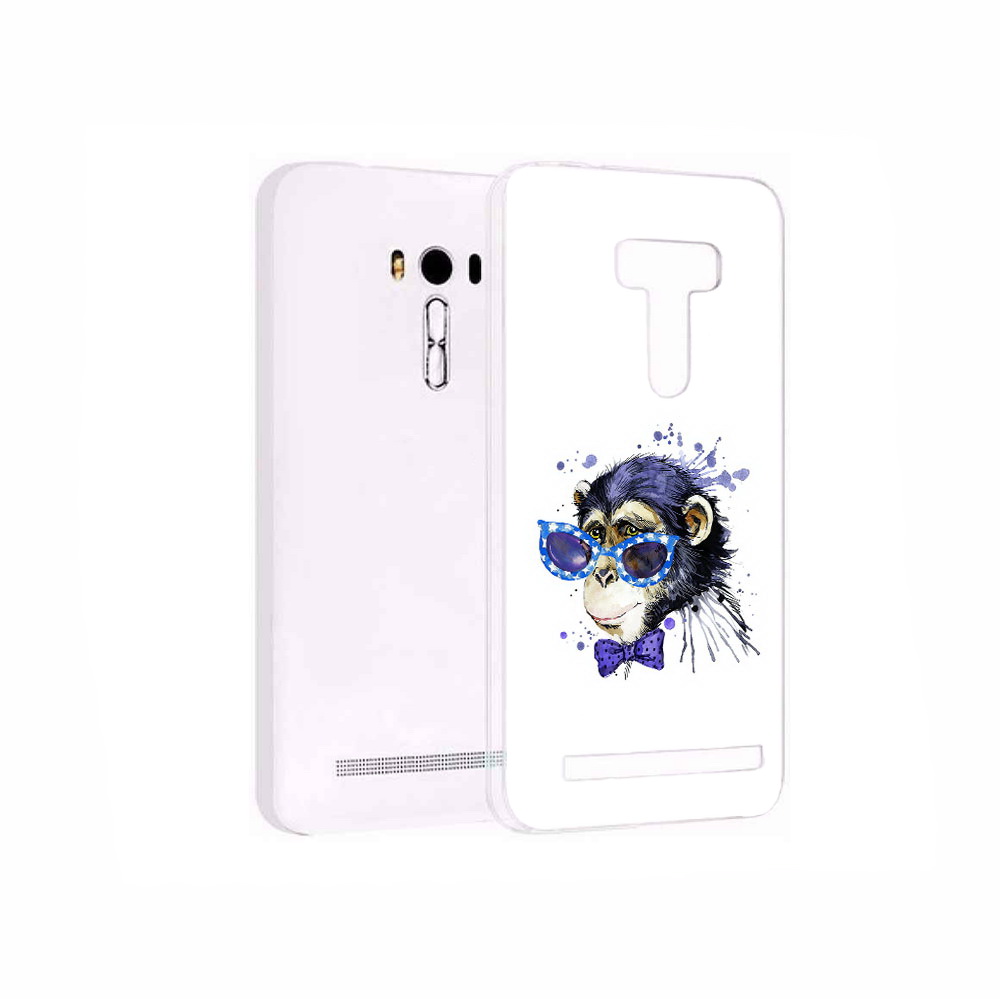 

Чехол MyPads Tocco для Asus ZenFone 2 Laser (ZE550KL) акварельная обезьяна, Прозрачный, Tocco