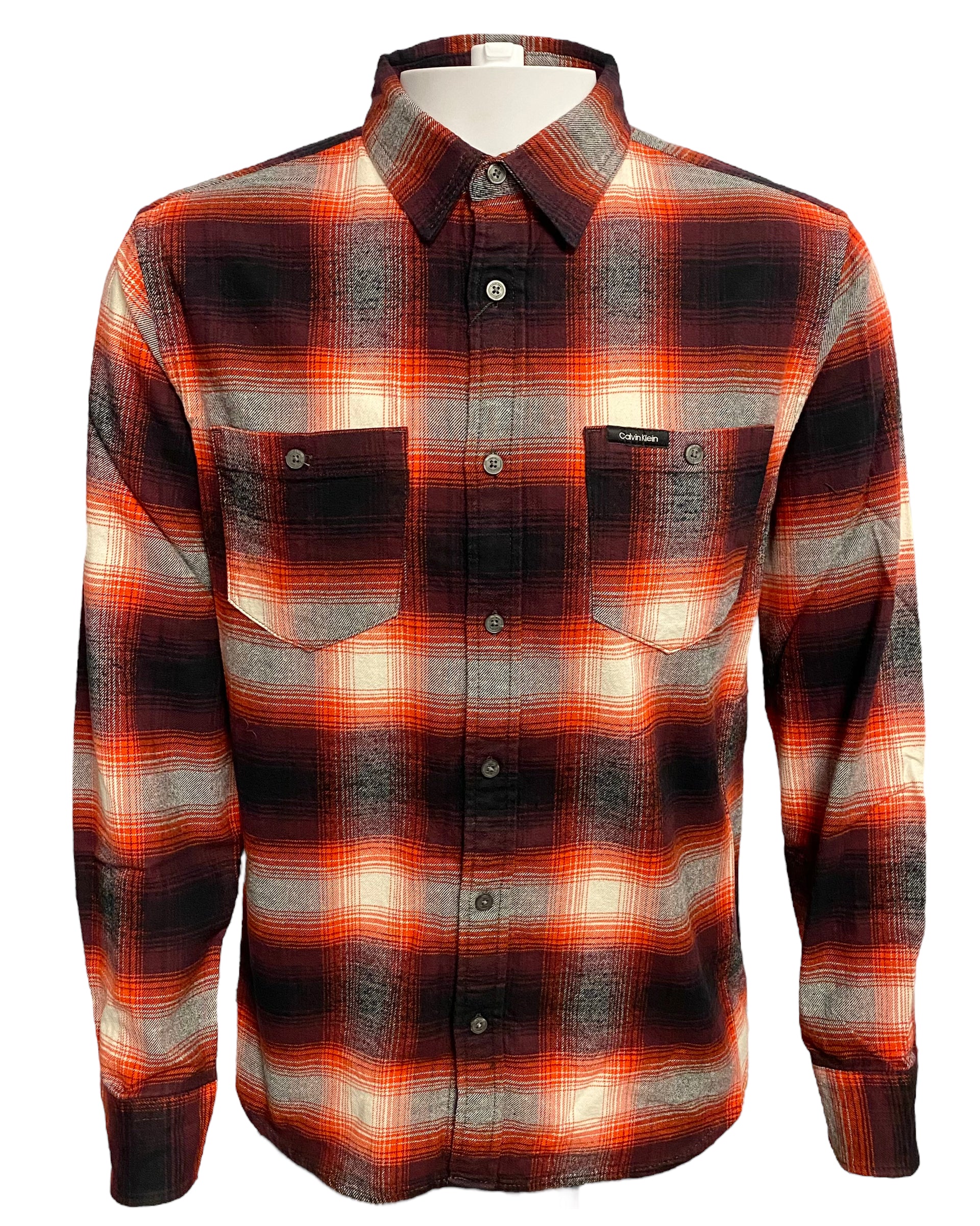 Рубашка мужская Calvin Klein 40KC902 бордовая L