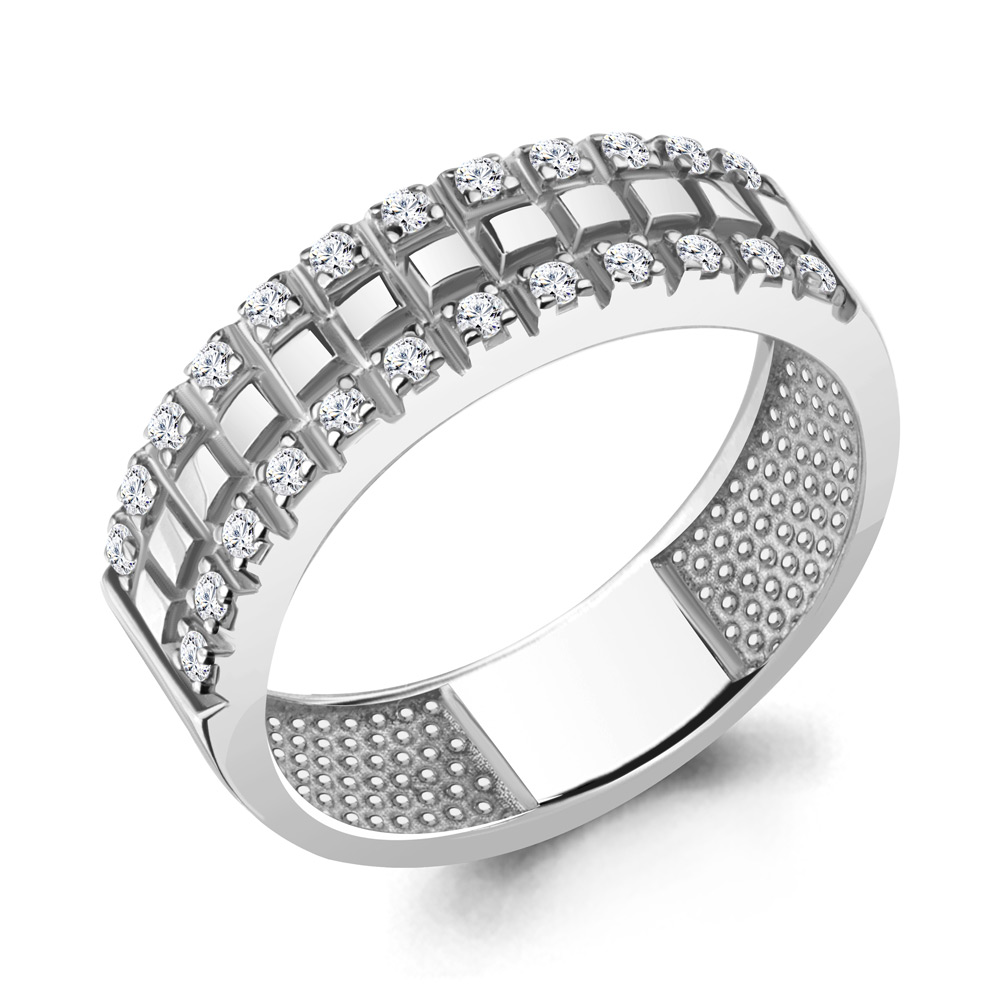 

Кольцо из серебра р. 17,5 AQUAMARINE 67775А_925_р, 67775А_925_р