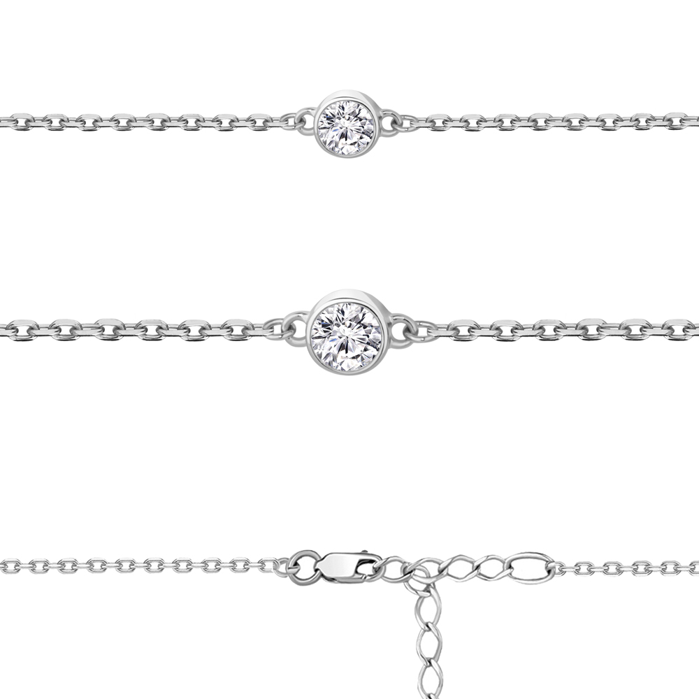 

Браслет из серебра р. 16 AQUAMARINE 74661А_925_р, 74661А_925_р