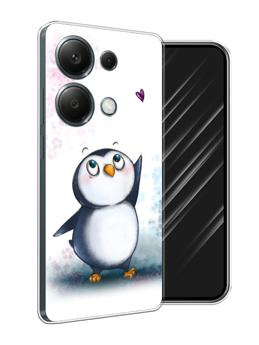 

Чехол Awog на Xiaomi Redmi Note 13 Pro 4G "Пингвин и сердечко", Белый, 321650-1
