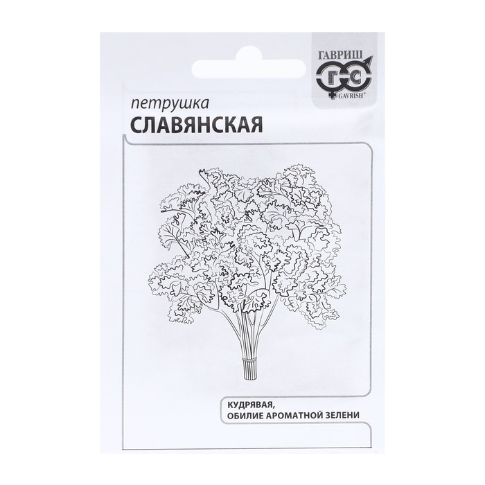

Семена Петрушка кудрявая Славянская 2 г б/п с евроотв.