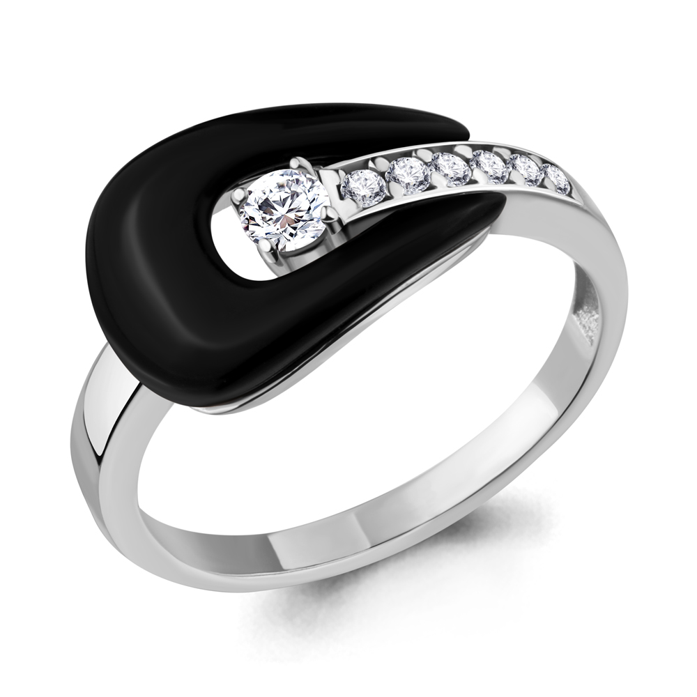 

Кольцо из серебра р. 18,5 AQUAMARINE 68801А_925_р, 68801А_925_р