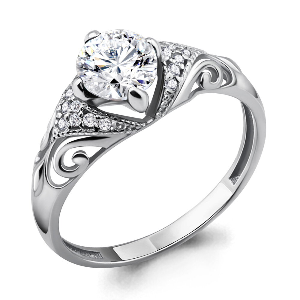 

Кольцо из серебра р. 15 AQUAMARINE 63993А_925_р, 63993А_925_р
