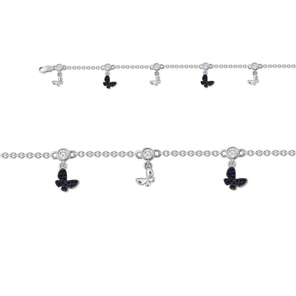 

Браслет из серебра р. 16 AQUAMARINE 74361Б_925_р, 74361Б_925_р