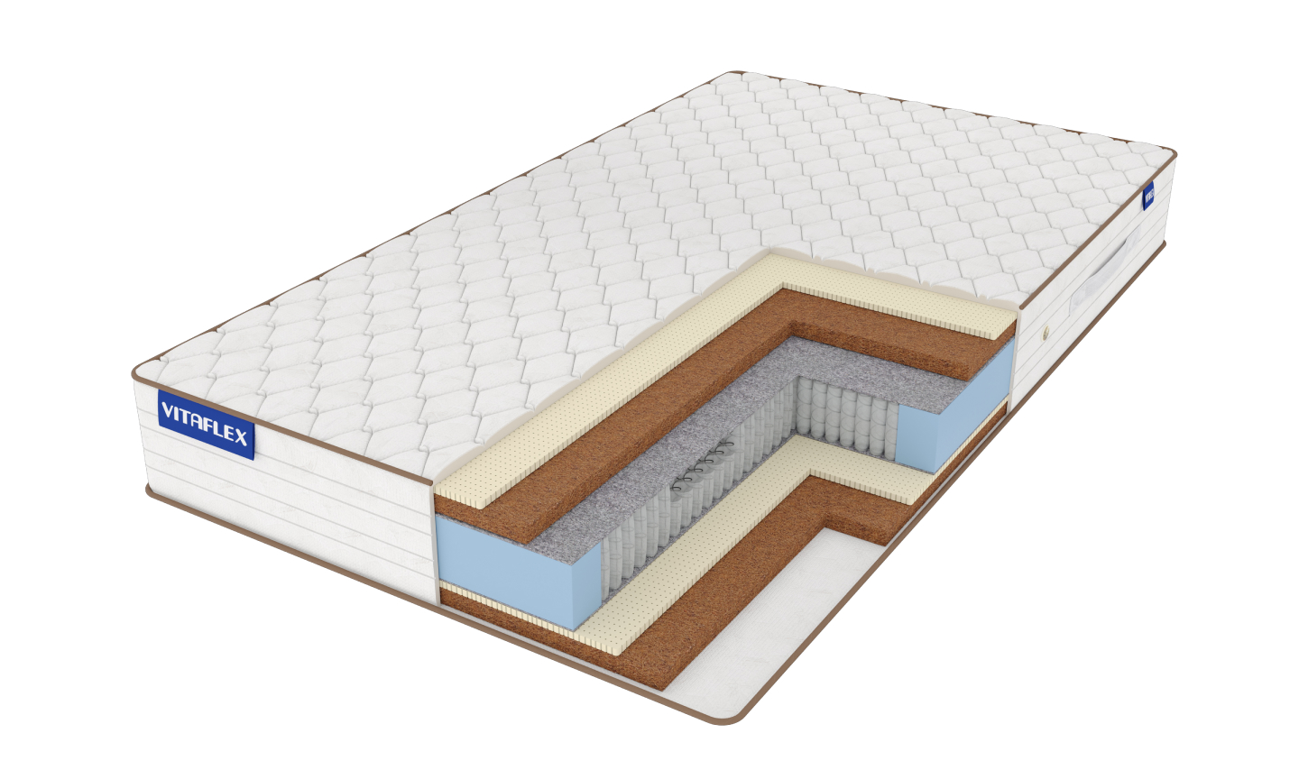 

Матрас Vitaflex Optimal Nature S1000 180х195, Белый, Optimal Nature S1000