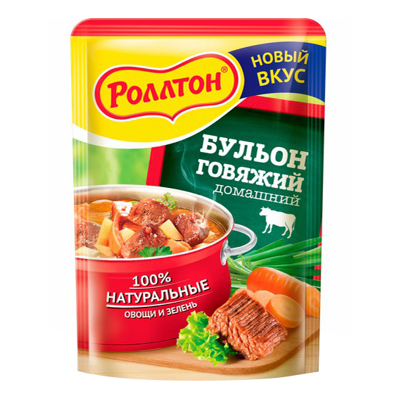

Приправа Роллтон бульон говяжий домашний овощи и зелень 100 г