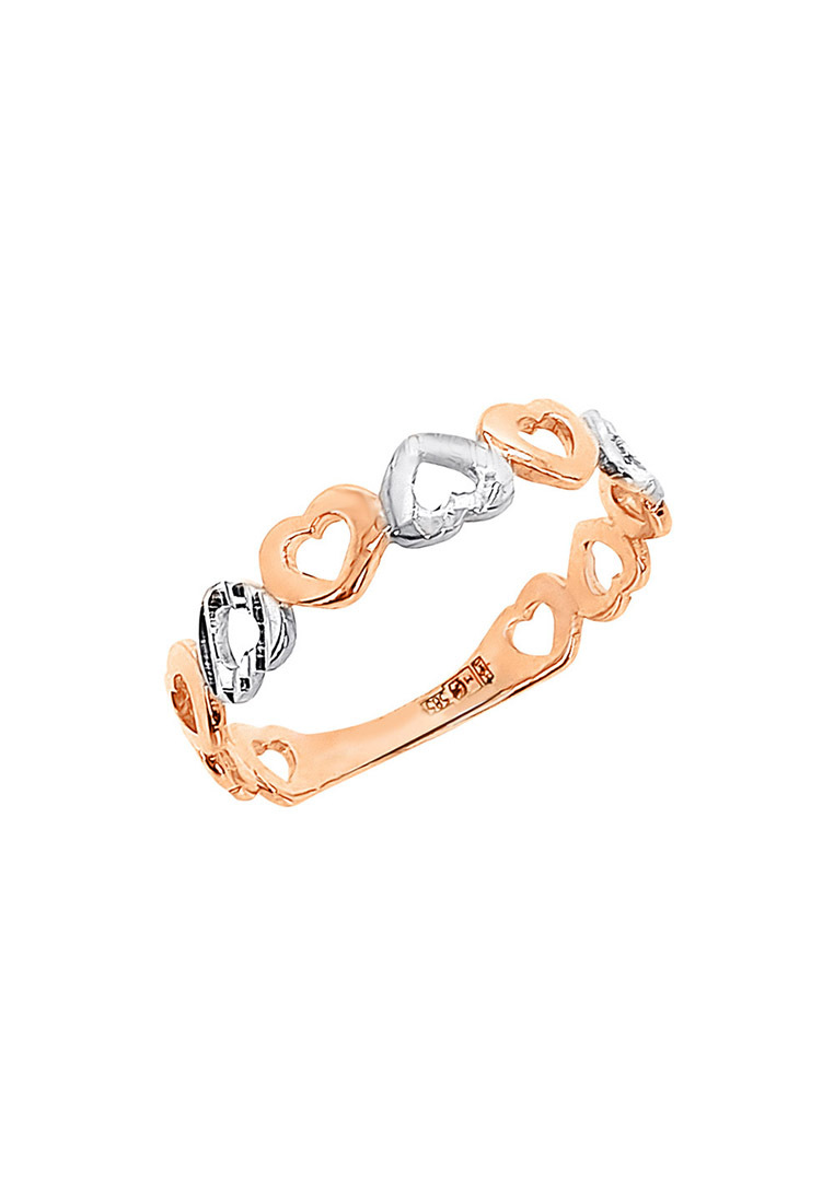 

Кольцо из белого и красного золота, р.  Kari Jewelry Зл585КЮБ-4Б7500, Зл585КЮБ-4Б7500