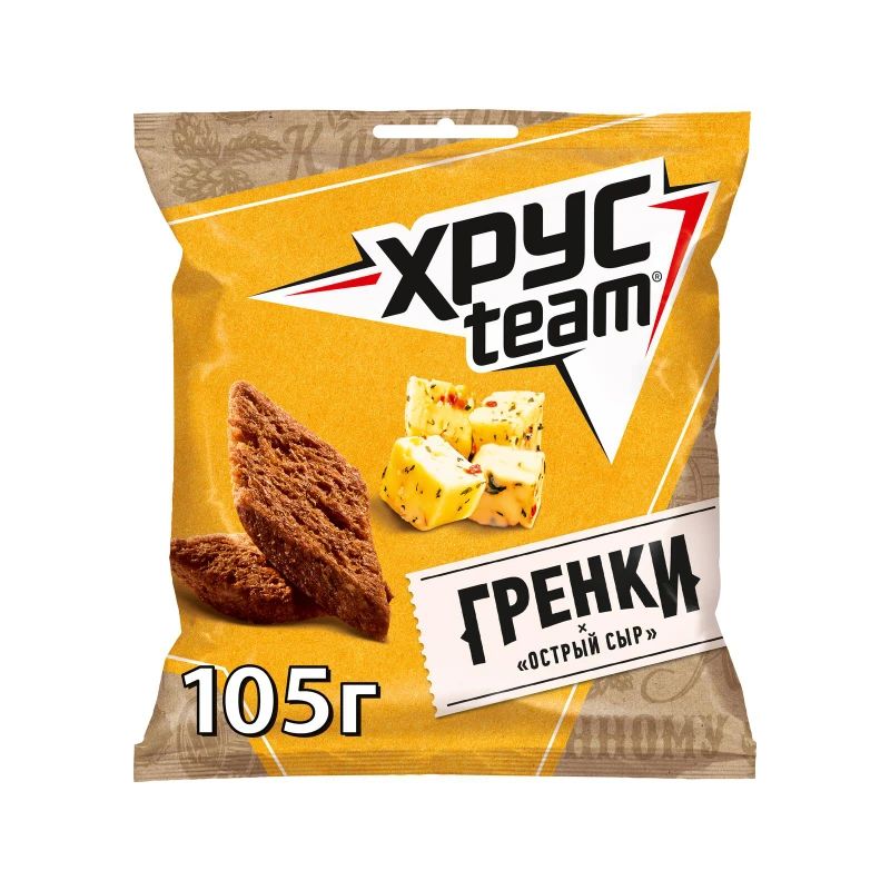 Сухарики ржано-пшеничные Хрусteam сыр 140 г 120₽