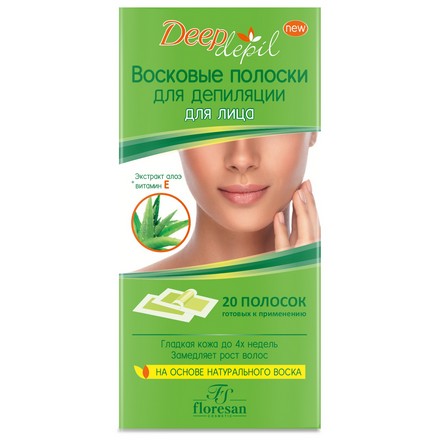 

Набор, Floresan, Восковые полоски для депиляции Deep Depil, 20 шт., 2 шт.