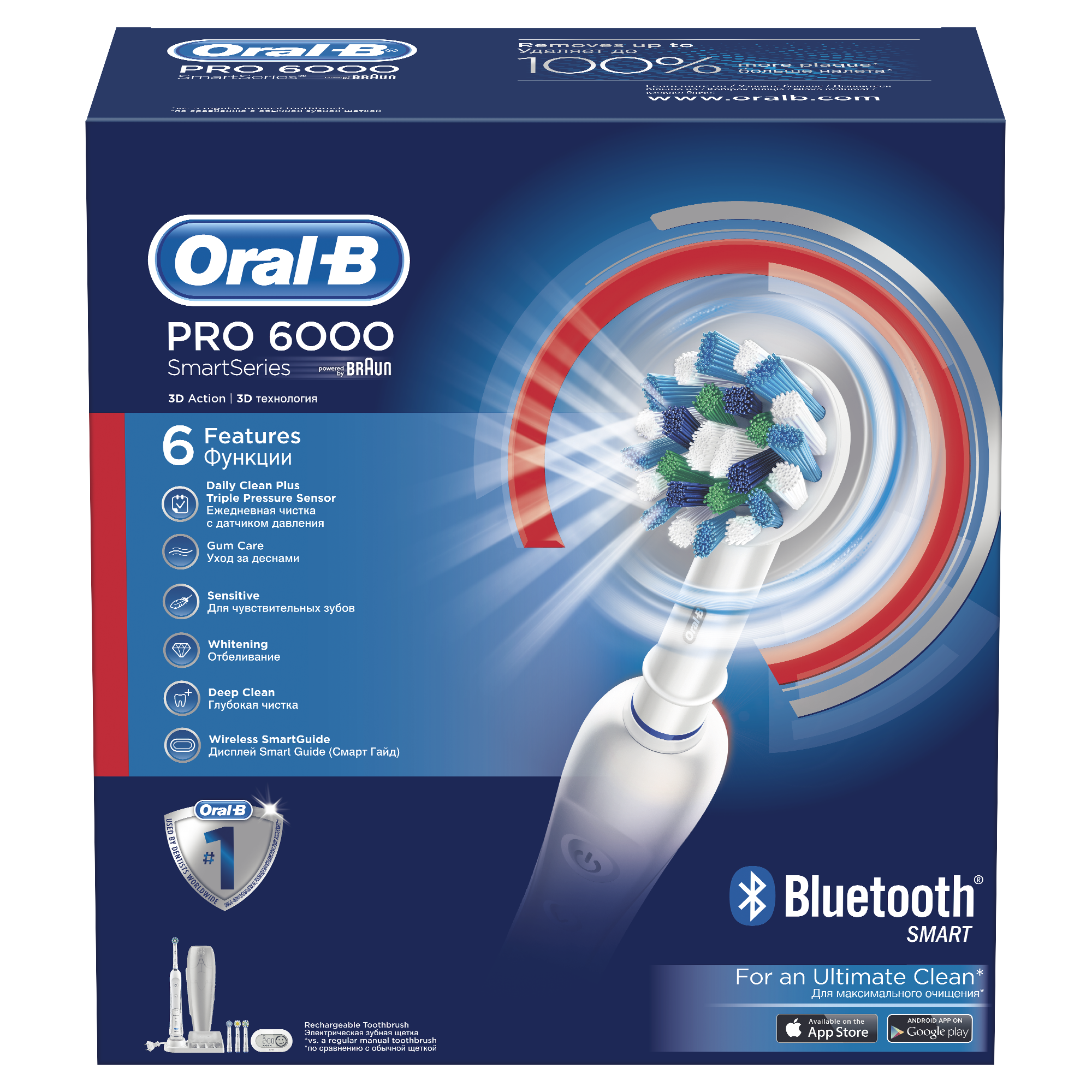 фото Зубная щетка электрическая braun oral-b 6000 (d36,565,5x) triumph cross action