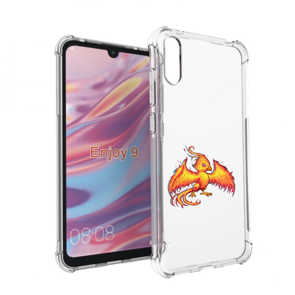 

Чехол бампер MyPads огненная-птичка для Huawei Enjoy 9, Прозрачный, Tocco