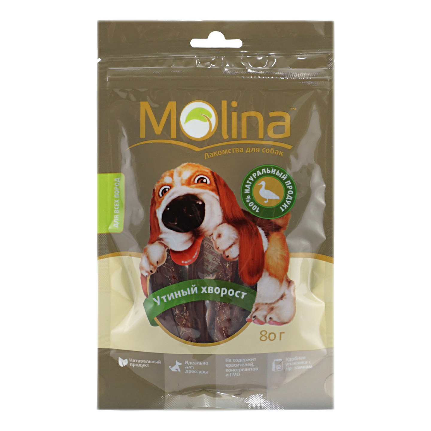 

Лакомство для собак Molina Утиный хворост 80 г