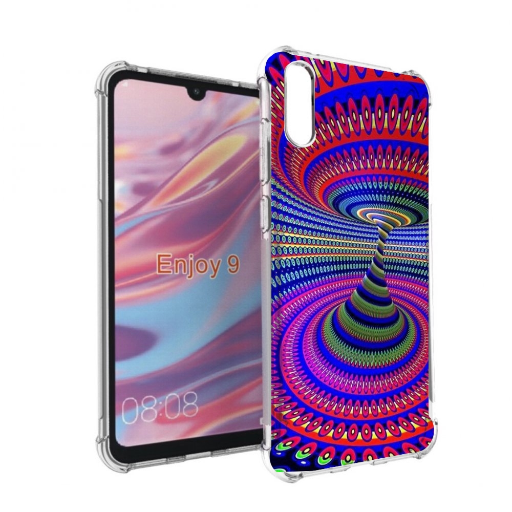 

Чехол бампер MyPads оптическая иллюзия для Huawei Enjoy 9, Прозрачный, Tocco
